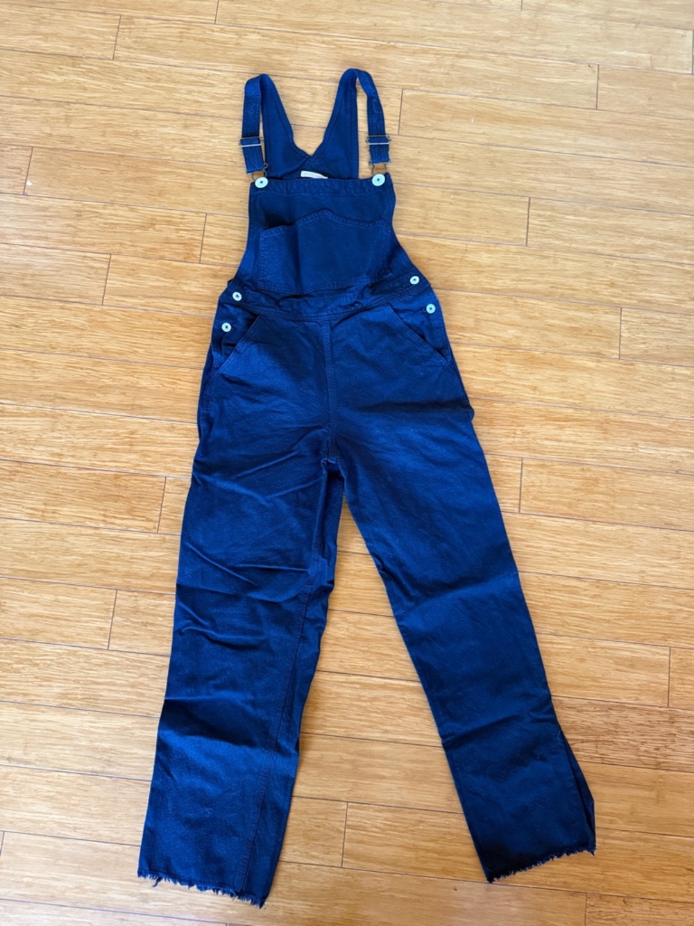 Jesse Kamm Navy Blue Canvas Overalls